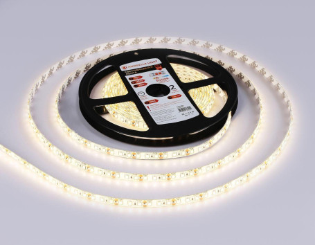 Светодиодная влагозащищенная лента Ambrella Light 9,6W/m 120LED/m 2835SMD теплый белый 5M GS1201