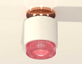 Комплект накладного светильника Ambrella light Techno Spot XS7510142 SWH/PI белый песок/розовый (N7930, C7510, N7193)