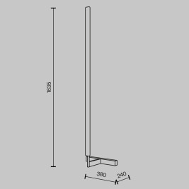 Напольный светильник (торшер) Maytoni MOD214FL-L20B3K