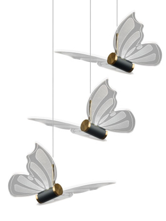 Подвесная светодиодная люстра Natali Kovaltseva Butterflies Led Lamps 81366 Gold