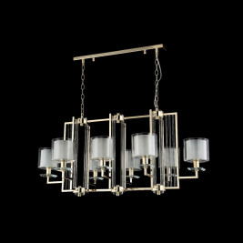 Подвесная люстра Crystal Lux Nicolas SP8 L1000 Gold/White