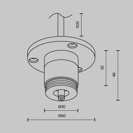 Аксессуар Maytoni Technical CA022BO-P-B