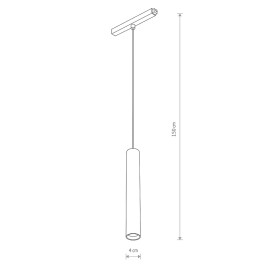 Трековый магнитный светильник Nowodvorski Lvm Roller Black 10146