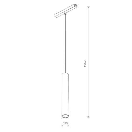 Трековый магнитный светильник Nowodvorski Lvm Roller Black 10146