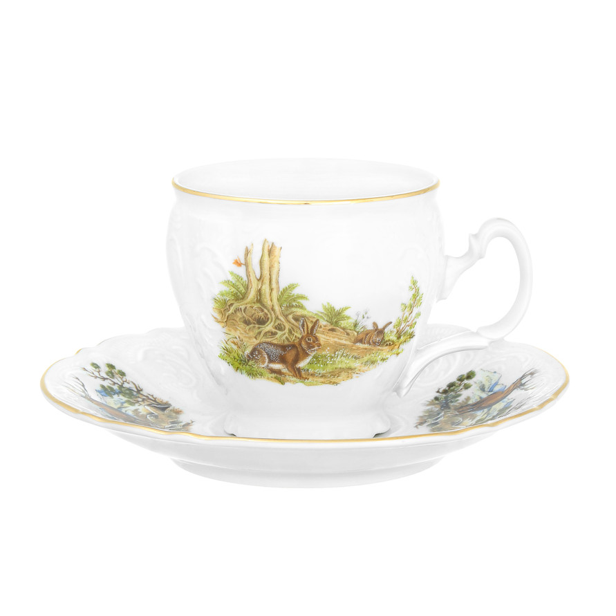 Набор для чая 240мл на 6перс.12пред.&quot;Бернадот Охота&quot; Bernadotte