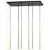 Подвесная люстра TK Lighting 6420 Piano Gold