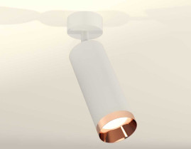Комплект накладного светильника Ambrella light Techno Spot XM6342006 SWH/PPG белый песок/золото розовое полированное (A2202, C6342, N6135)