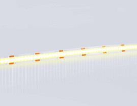 Светодиодная лента Ambrella Light GS4901 COB 608Led/ 12W m/ 24V IP20 CCT 3000-6500K/ 5m*8mm*2.2mm (3 конт.) GS4901