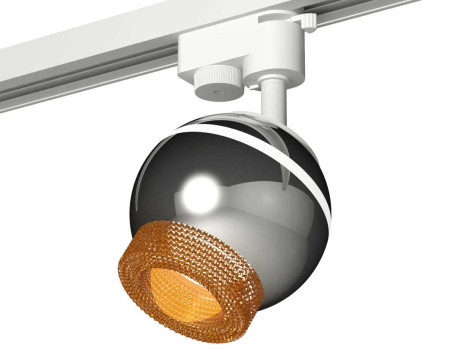 Комплект трекового светильника Ambrella light Track System XT1104005 PSL/CF серебро полированное/кофе (A2520, C1104, N7195)