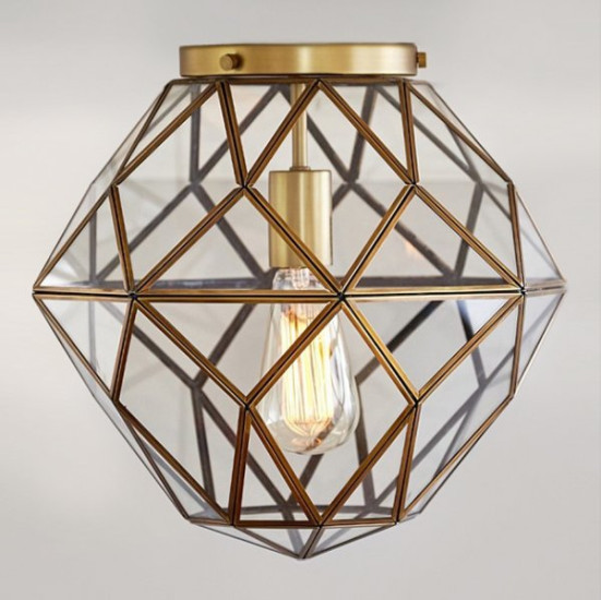 Потолочный светильник Loft-Concept Glass &amp; Metal Cage Pendant 48.136-0 7333