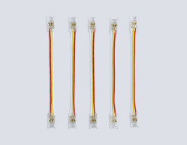 Соединитель гибкий двухсторонний AMBRELLA LIGHT ILLUMINATION COB CCT 12/24V для лент 8mm(3 конт.) (5шт. в комплекте) GS7911