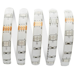 Светодиодная влагозащищенная лента Apeyron 7,2W/m 30LED/m 5050SMD разноцветная 5M 00-41