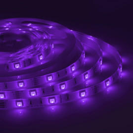 Светодиодная влагозащищенная лента Apeyron 7,2W/m 30LED/m 5050SMD разноцветная 5M 00-41