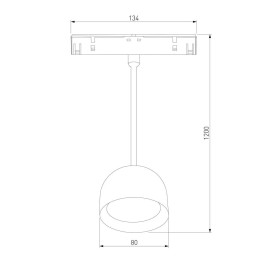 Трековый светодиодный светильник Elektrostandard Slim Magnetic Uno 85126/01 a065480