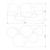 Потолочный светильник TK Lighting 3447 Mona Black/Gold