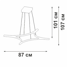 Люстра Vitaluce V2511DT-0/4S