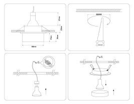 Встраиваемый светильник Ambrella light Techno Spot Acrylic Frost TN1303