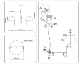 Люстра Ambrella Light HIGH LIGHT LH72473