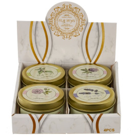 Свеча ароматическая (блок микс 4шт), L6 W6 H4 см, 4в. (788771)