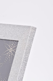 Фоторамка Innova PI00245 Ф/рамка 10*15cm Glitter, серебро, МДФ (6/720) Б0046316