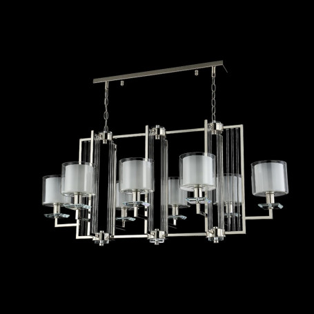 Подвесная люстра Crystal Lux Nicolas SP8 L1000 Nickel/White
