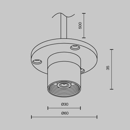 Аксессуар Maytoni Technical CA023BI-P-B