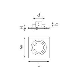 Комплект из светильника и рамки Lightstar Intero 16 (217516+217606) i51606