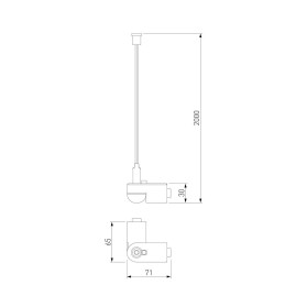 Подвесной комплект с вводом питания Elektrostandard Module System 85195/00 a066232