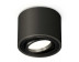 Комплект накладного светильника Ambrella light Techno Spot XS7511002 SBK/PBK черный песок/черный полированный (C7511, N7002)