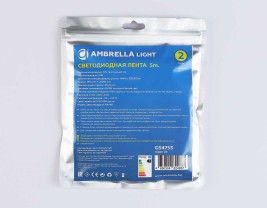 Светодиодная лента Ambrella Light GS4753 COB 528Led/14W m/ 24V IP20 6500K/ 5m*10mm*2mm (2 конт.) GS4753