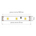Светодиодная лента SWG 4,8W/m 60LED/m 2835SMD холодный белый 5M 001693