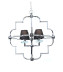 Подвесная люстра Lumina Deco Baltimore LDP 8020-4 CHR+BK