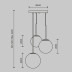 Подвесной светильник Maytoni Basic form MOD321PL-03G1