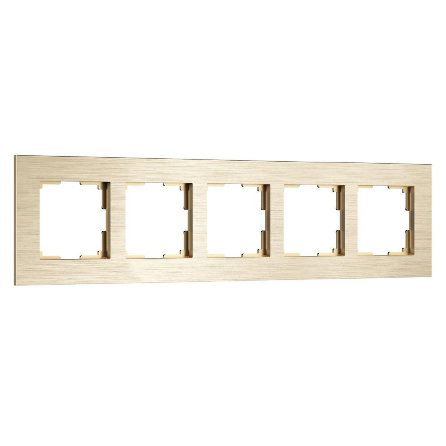 Рамка Werkel AluMax на 5 постов шампань W0053511 4690389214363