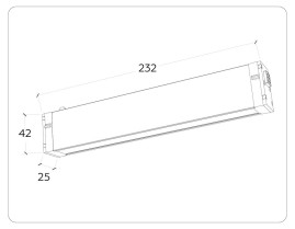 Трековый светодиодный светильник Ambrella Light Track System Magnetic 220V GL1261