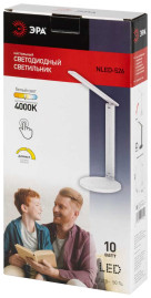 Настольная лампа ЭРА NLED-526-10W-W Б0068595