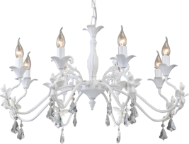 Подвесная люстра Arte Lamp Angelina A5349LM-8WH