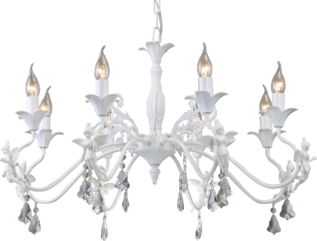 Подвесная люстра Arte Lamp Angelina A5349LM-8WH