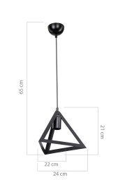 Подвесной светильник Toplight Cherise TL1605H-01BK