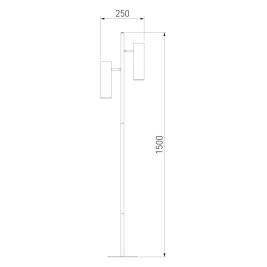 Торшер Eurosvet Barre 01087/2 латунь