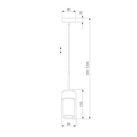 Подвесной светильник Eurosvet Pebble 50264/1 черный