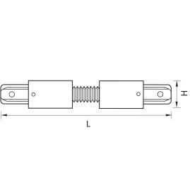 Коннектор гибкий Lightstar Barra 501156