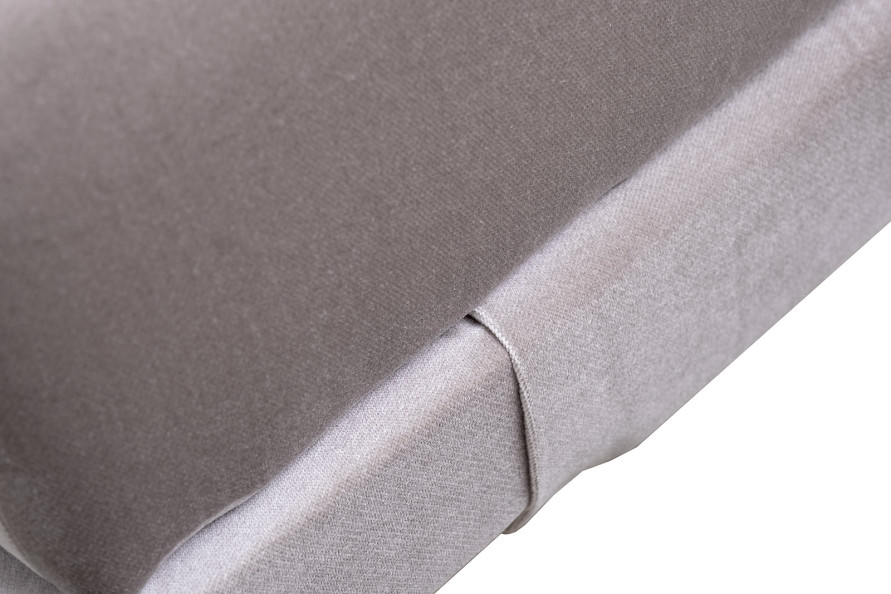 Банкетка Prima на металлических опорах серая