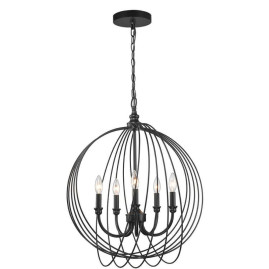 Подвесная люстра Toplight Dina TL1185H-05BK
