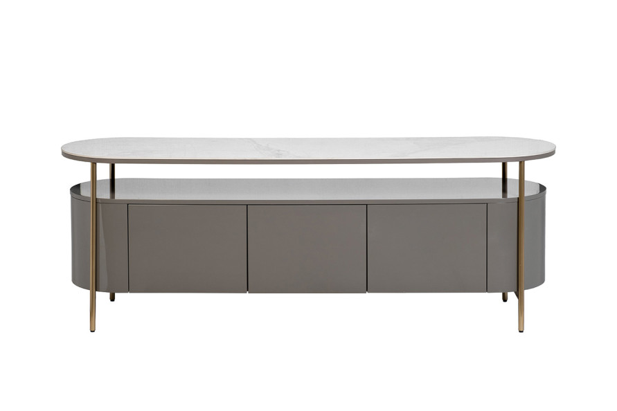 Тумба под телевизор с дверцами