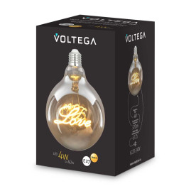 Лампа светодиодная филаментная Voltega 271 E27 4W 2500K желтая 8550