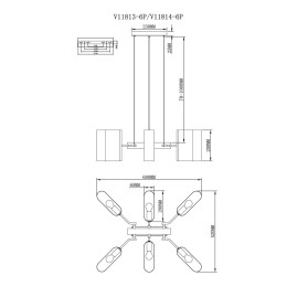 Подвесная люстра Moderli Metalicana V11814-6P