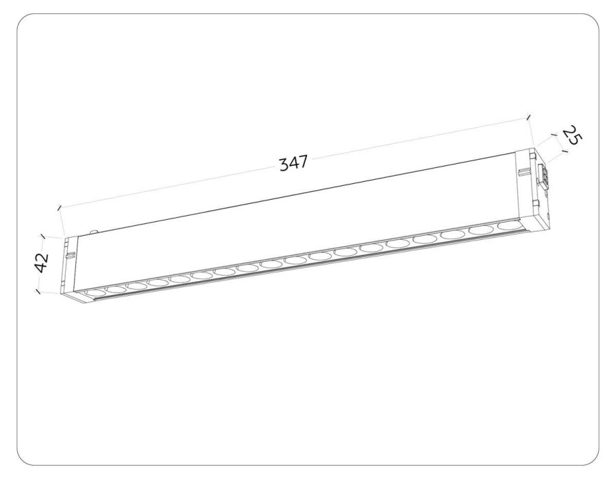 Трековый светодиодный светильник Ambrella Light Track System Magnetic 220V GL1311