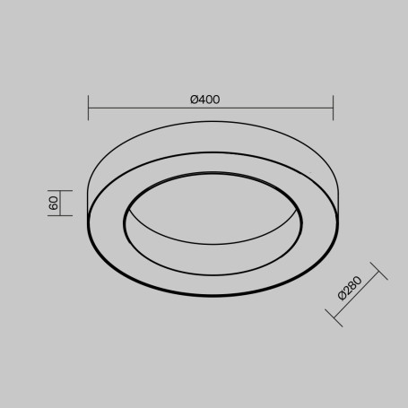 Потолочный светильник Maytoni Technical C093CL-36W3K-W