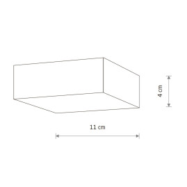 Потолочный cветильник Nowodvorski Lid Square Led Black 10424